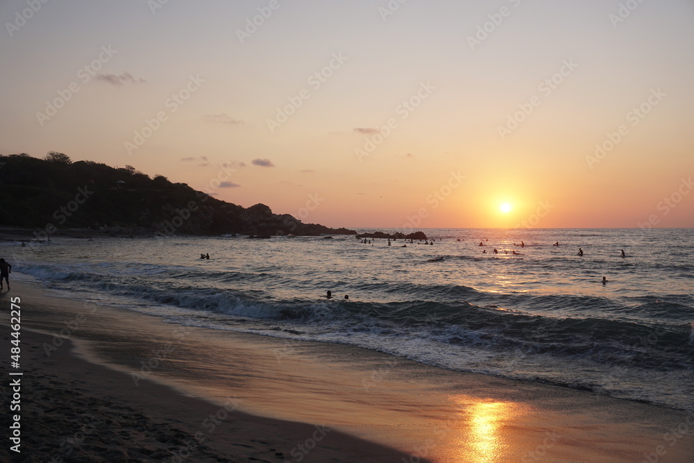 sunset at the beach sunset at the beach