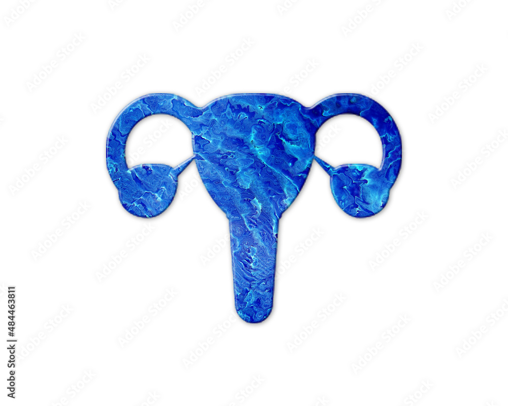 hysterectomy Uterus Fibroid Blue Waves Icon Logo Symbol illustration ...