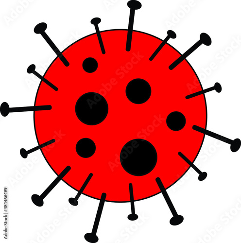 Corona vector - sign of famous world virus.