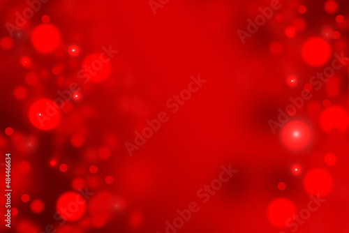 Christmas background red. Holiday christmas red abstract bokeh background with soft shiny texture of star for Christmas and Valentine.