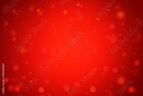 Christmas background red. Holiday christmas red abstract bokeh background with soft shiny texture of star for Christmas and Valentine.