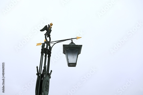 Lantern on Ioannovsky bridge in St. Petersburg photo