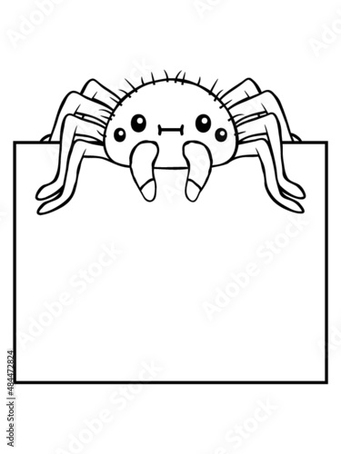 Text einfügen Spinne 