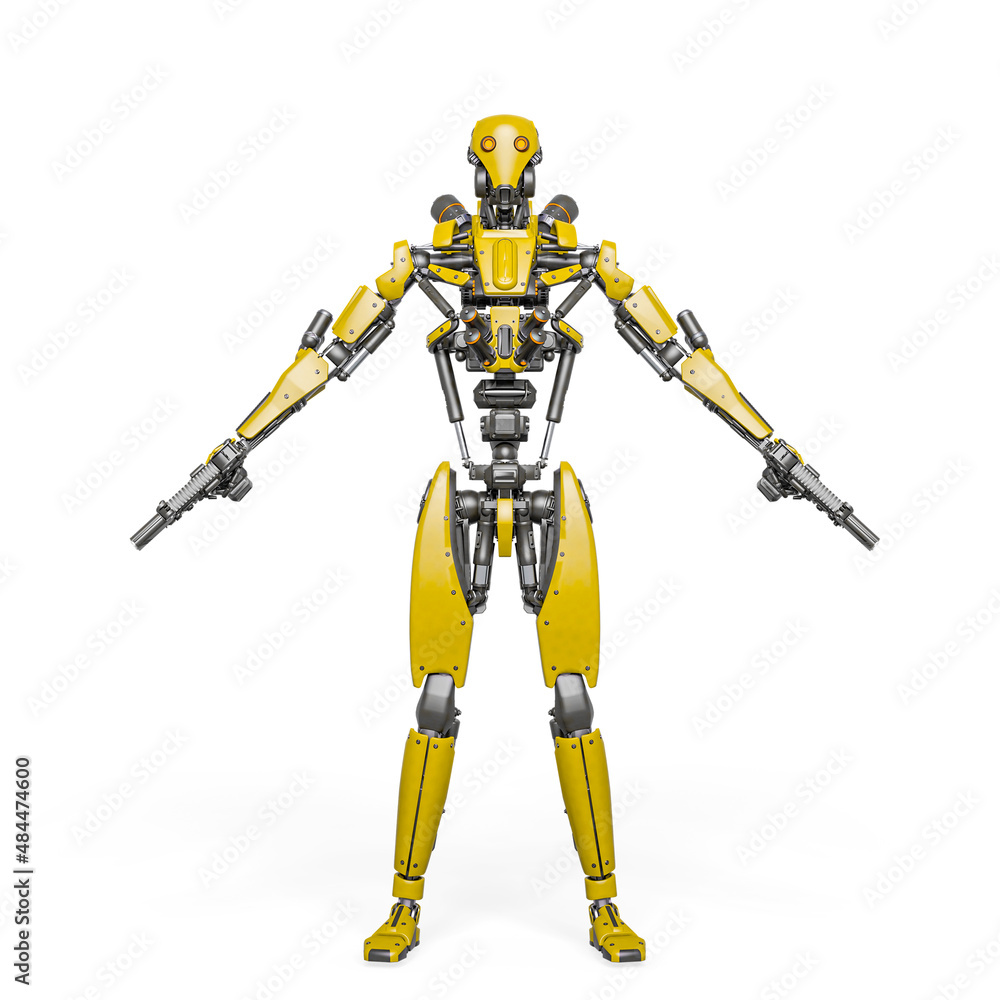 droid soldier in white background droid soldier in white background