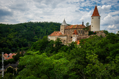 Castle Krivoklat in protected landscape area Krivoklatsko in Czech republic, Europe. photo