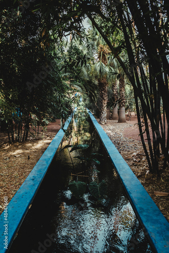 fountain in the middle of the park