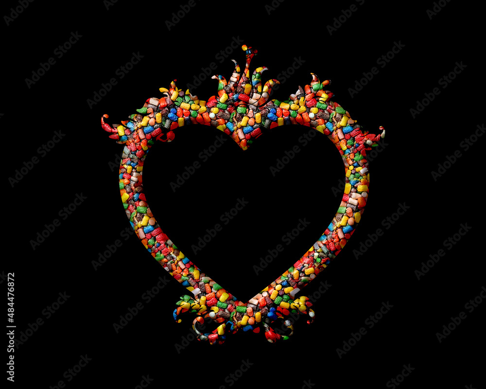 Heart love Sweet Candies Icon Logo Symbol illustration
