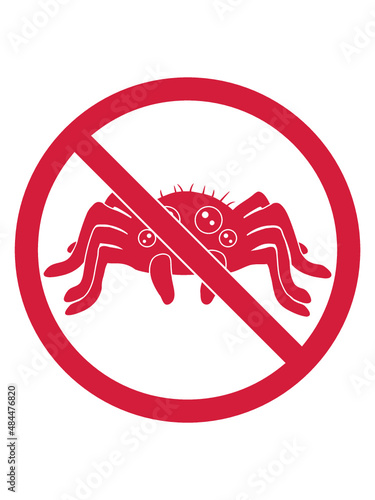 Schild Keine Spinne 