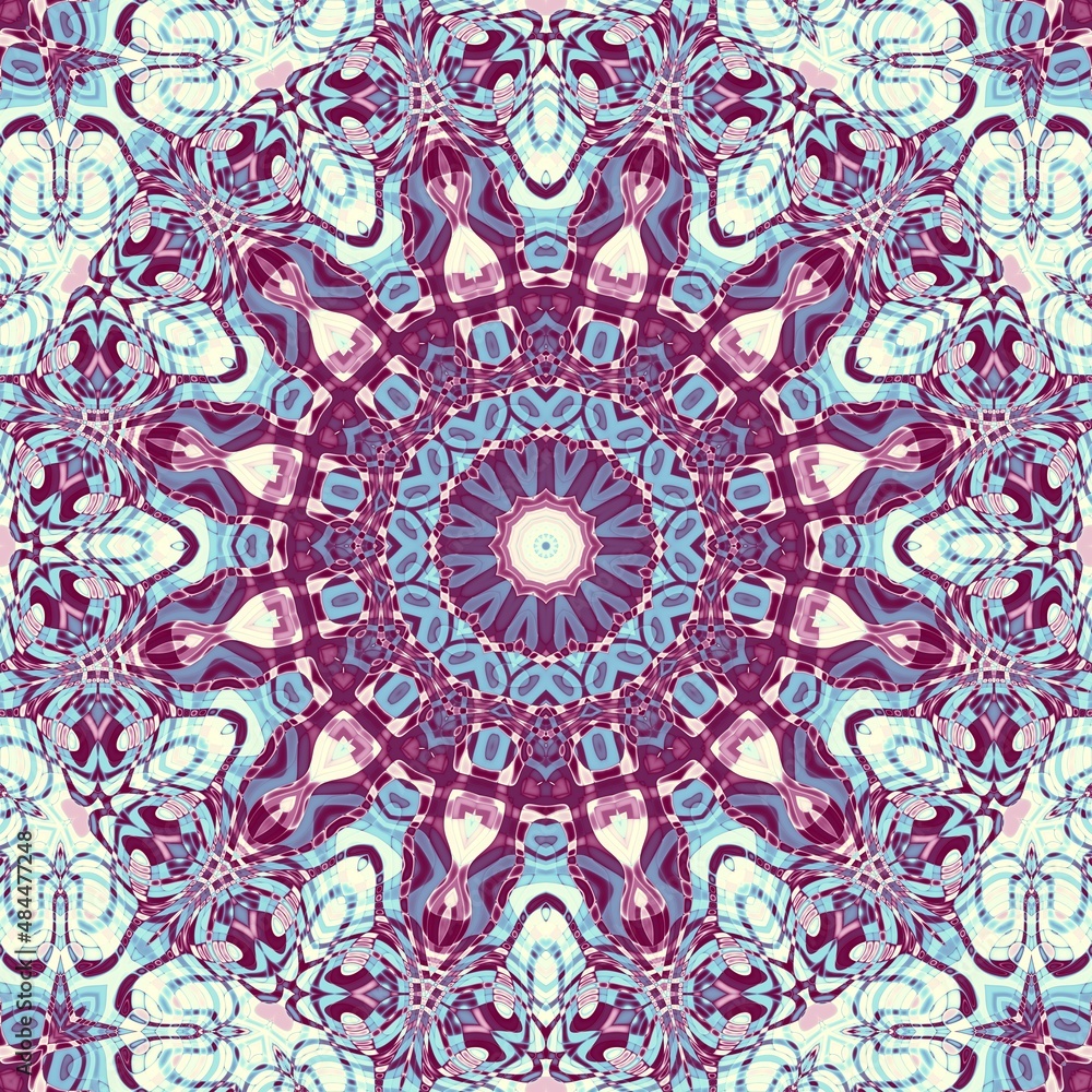 Abstract mandala background. Fractal pattern. Abstract mandala background. Fractal pattern.