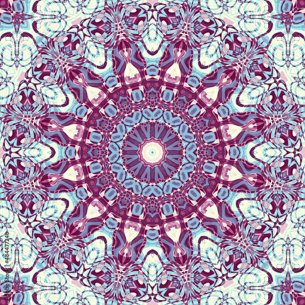 Abstract mandala background. Fractal pattern.