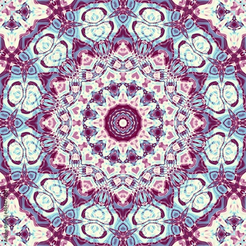 Abstract mandala background. Fractal pattern.