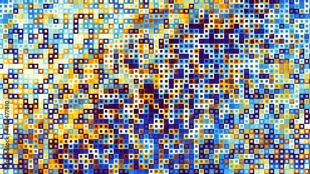 Fototapeta premium Digital fractal pattern. Abstract background.