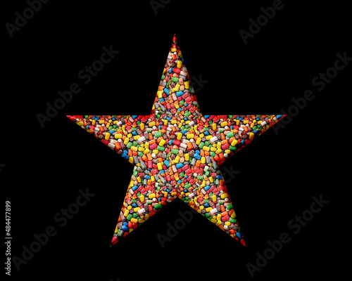 Star Space Galaxy Sweet Candies Icon Logo Symbol illustration
