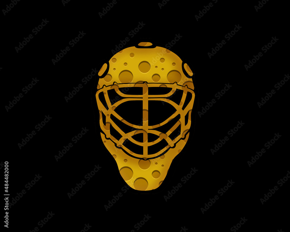 Hockey Goalie Helmet Stock Illustration - Download Image Now