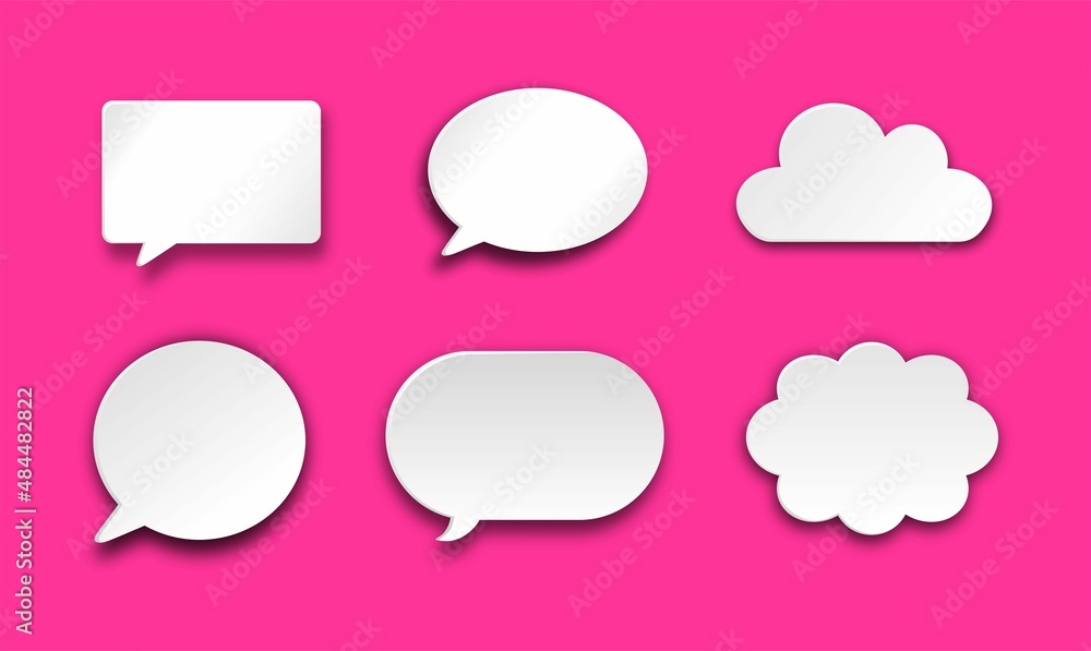Set of speak bubble text, chatting box, message box outline cartoon vector illustration design. Balloon doodle style of thinking sign symbol. Set of speak bubble text, chatting box, message box outline cartoon vector illustration design. Balloon doodle style of thinking sign symbol.