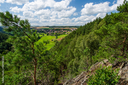 Landscape of the protected landscape area Krivoklatsko, Czechia. photo