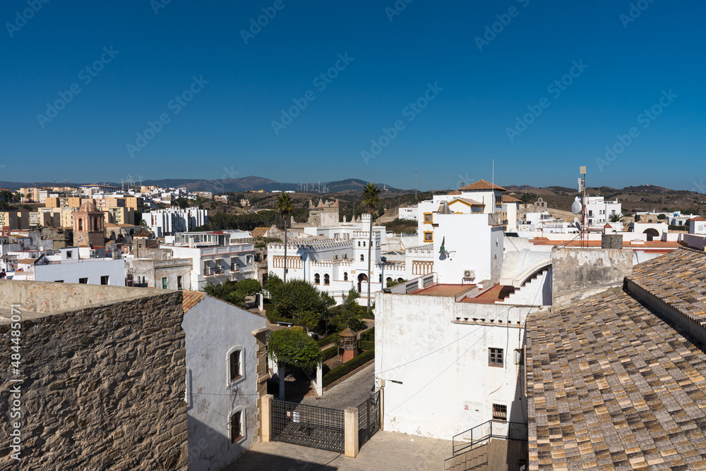 View of the village of Tarifa, Cadiz, Andalusia, Spain