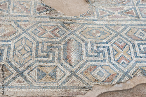 Mosaic of the ancient town of Laodikeia is one of the cities of Anatolia in the 1st century BC. Denizli, Turkey. #484493010