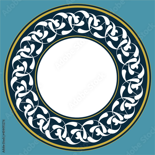 Ottoman motif consisting of rumi designs. It can be used as wall decoration, ceramic plate motif, picture frame, symbol, icon or gift card.