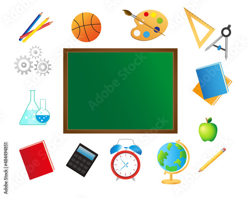 Set of Schoolar Items photo