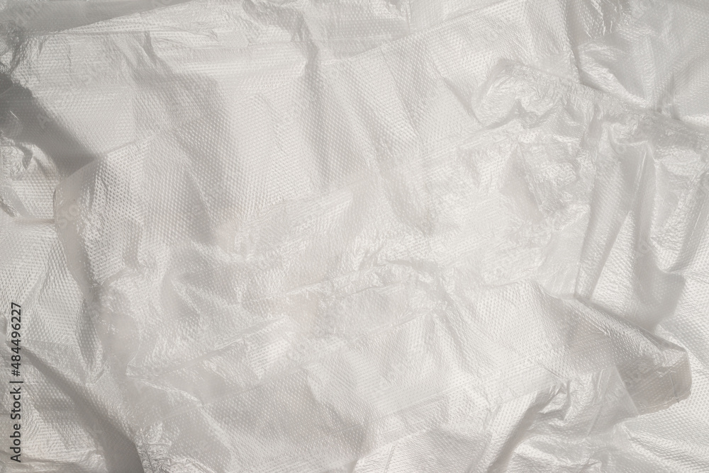 Obraz premium Plastic wihite background. Top view.