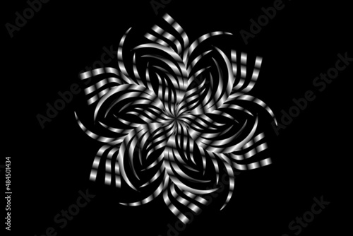 colourful caleidoscope classic gradient flower art pattern of traditional batik ethnic dayak ornament for wallpaper ads background sticker or clothing