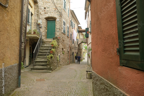 Il centro storico del comune di Pignone in provincia di La Spezia  Liguria  Italia.