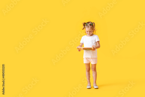 Adorable little girl with a...