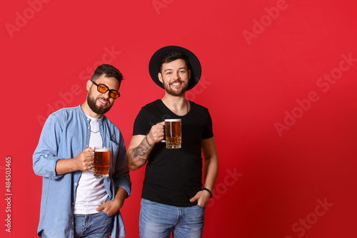Young brothers with glasses...