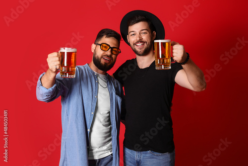 Young brothers with glasses...