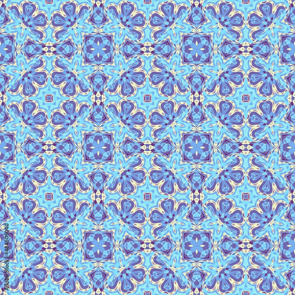 Seamless ornamental decorative pattern. Mosaic art texture. Seamless ornamental decorative pattern. Mosaic art texture.