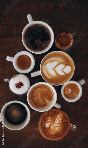 Coffee background. Coffee. Cups. Background. Photo. Cafe. Dessert. Drink. 