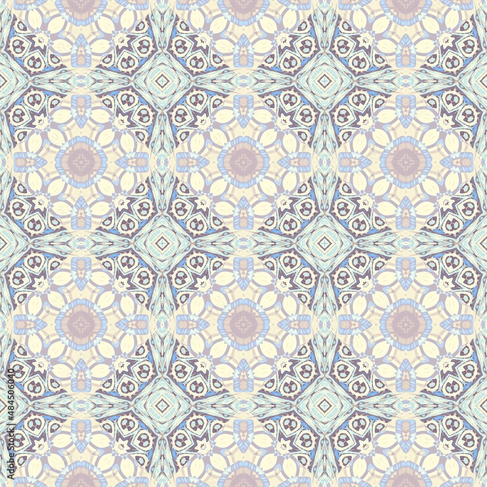 Seamless ornamental decorative pattern. Mosaic art texture. Seamless ornamental decorative pattern. Mosaic art texture.