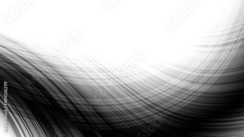 Abstract fractal pattern on white blank background.