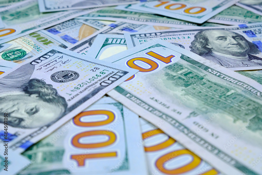 Money. Background of 100 dollar bills Money. Background of 100 dollar bills