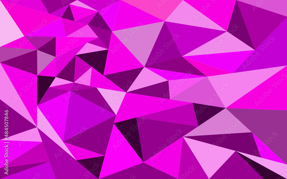 Obraz premium Geometric background with pink triangles