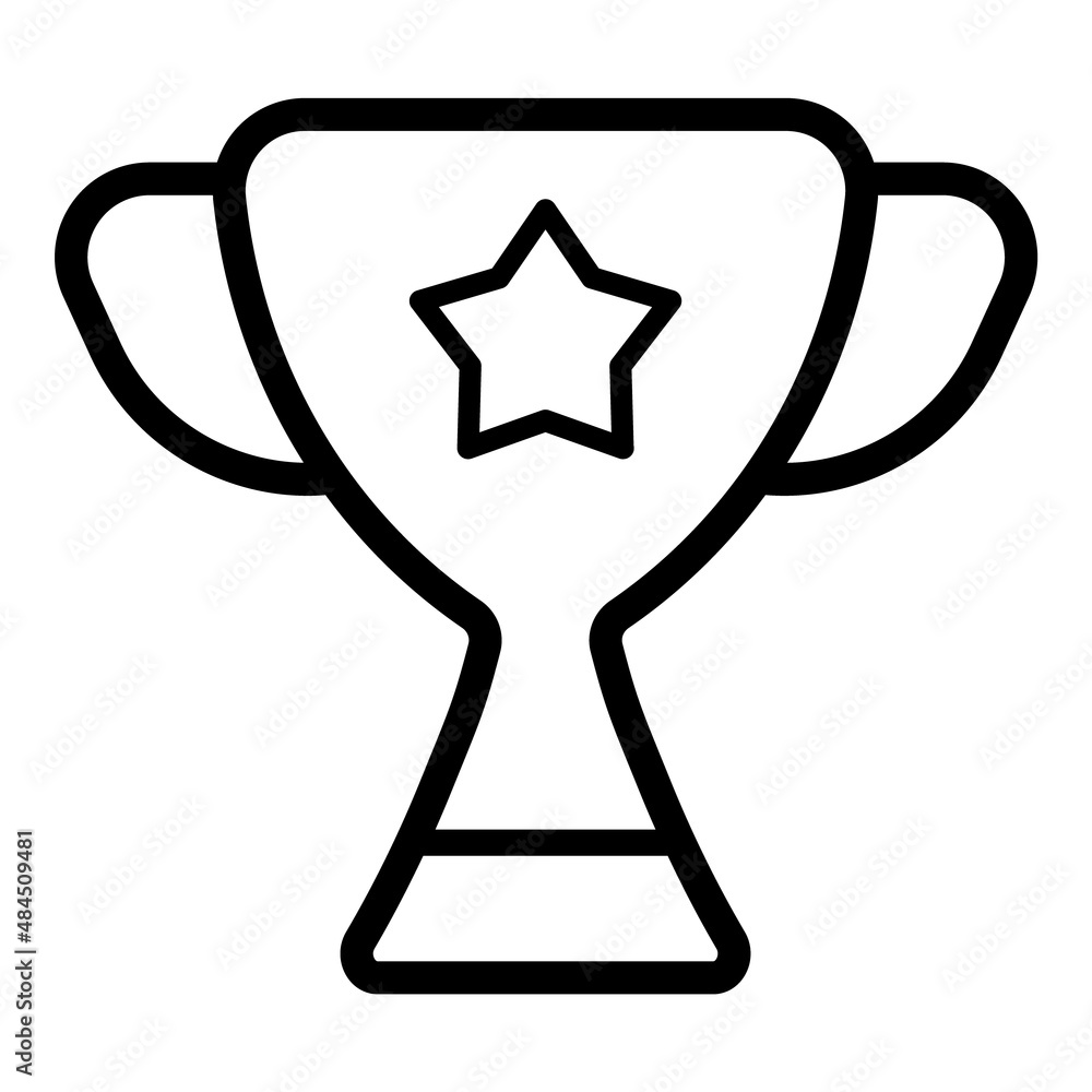 Winner Cup Flat Icon Isolated On White Background Winner Cup Flat Icon Isolated On White Background