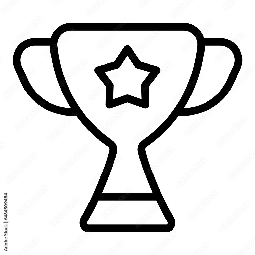 Winner Cup Flat Icon Isolated On White Background Winner Cup Flat Icon Isolated On White Background