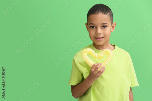 Little African-American boy...