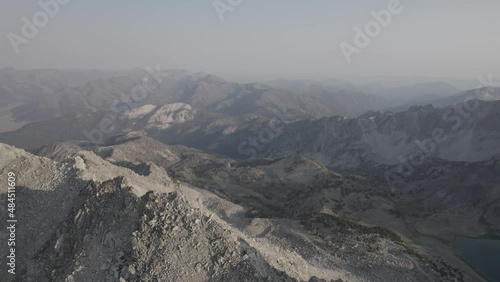 Drone shot in Idaho mountains