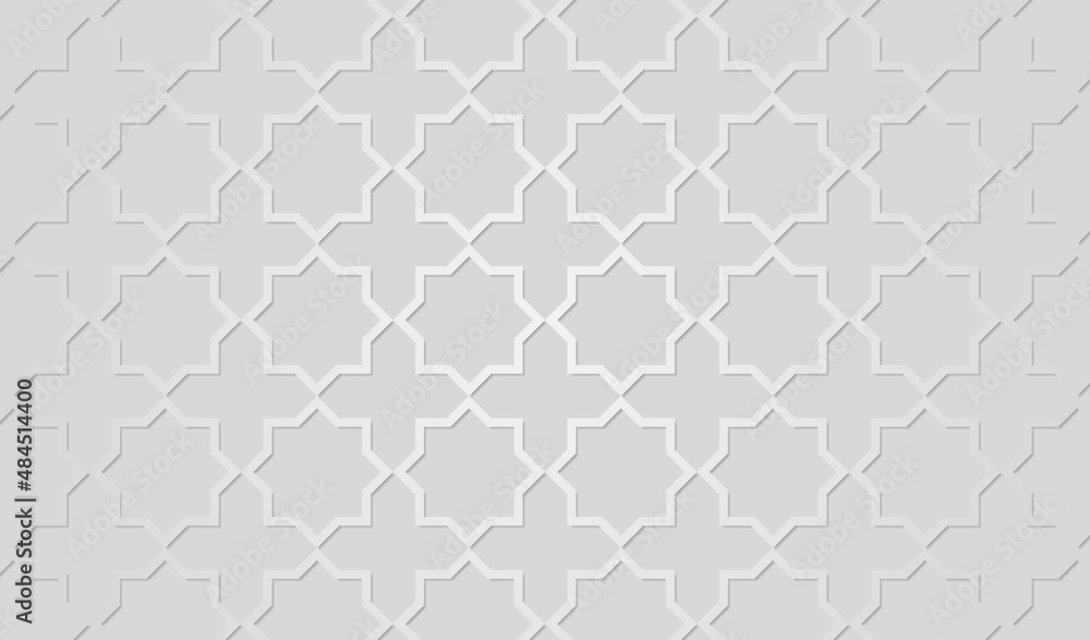 Modern line vector traditional arabic pattern. Abstract background with