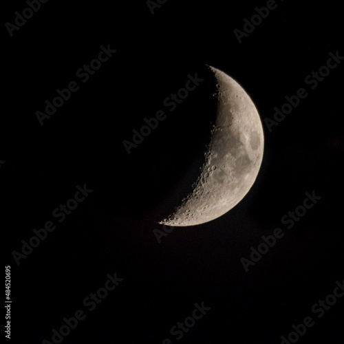 View of the moon from North America