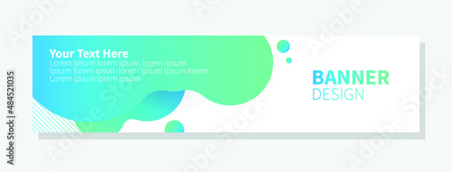 Liquid abstract banner design. Fluid Vector shaped background. Modern Graphic Template Banner pattern for social media and web sites