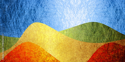 山並みの背景素材
