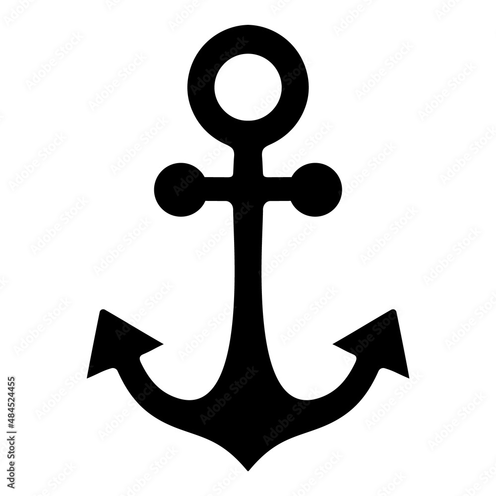 Anchor Flat Icon Isolated On White Background Anchor Flat Icon Isolated On White Background