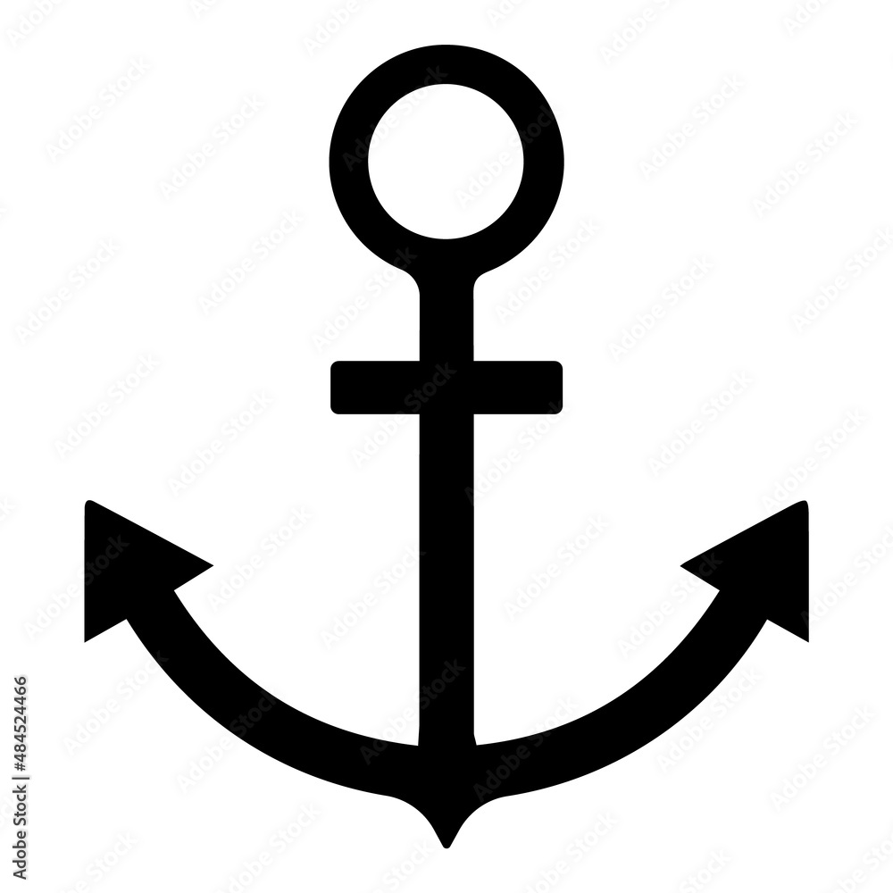 Anchor Flat Icon Isolated On White Background Anchor Flat Icon Isolated On White Background