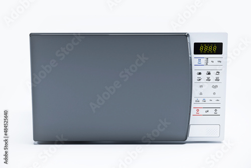 microwave oven isolated on white background photo