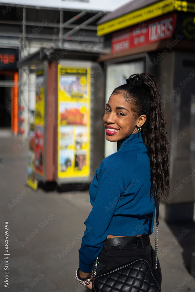 smiling young black woman 