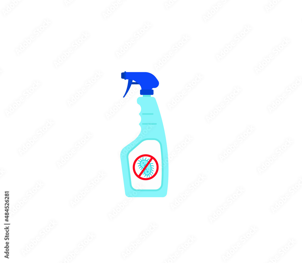 Cleaning Spray vector isolated icon. Emoji illustration. Disinfection