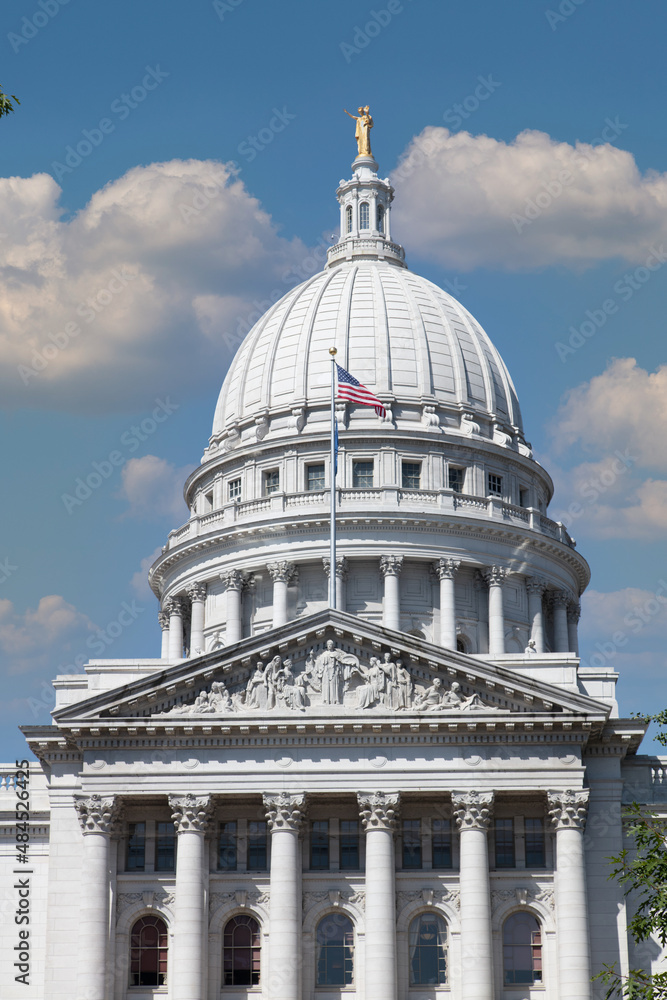 Obraz premium Wisconsin state capitol building